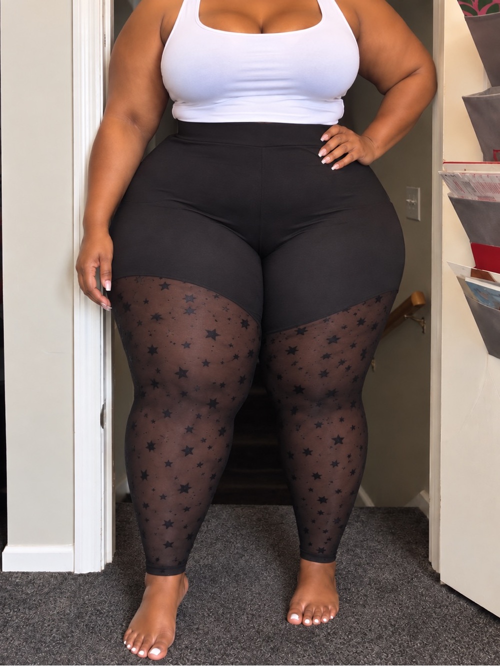 Torrid Star Mesh Leggings 3X